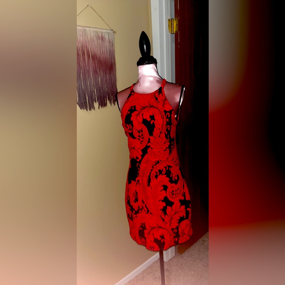 red floral dress by parker